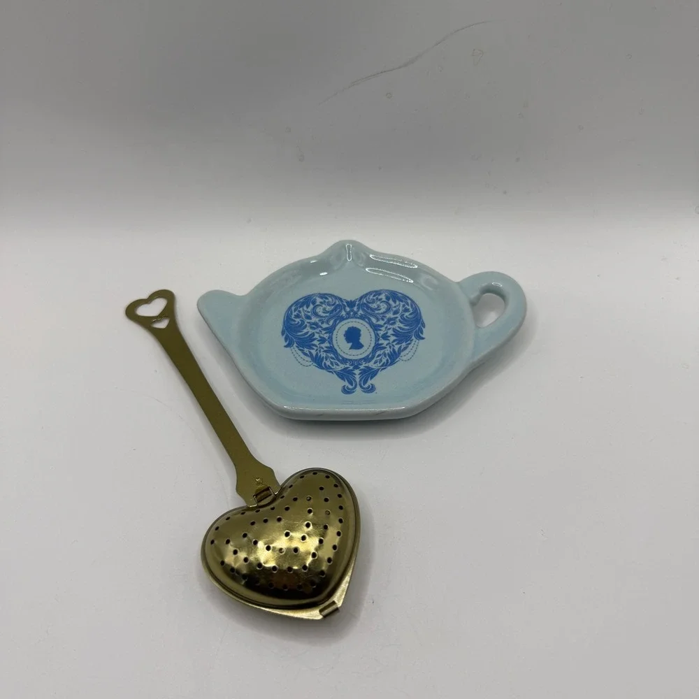 Bridgerton Tea Steeper and Cream & Sugar Set Regencycore Coquette Royalcore